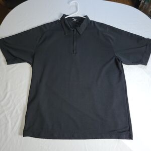 Nike Mesh Black Polo Dri-fit Golf T-shirt